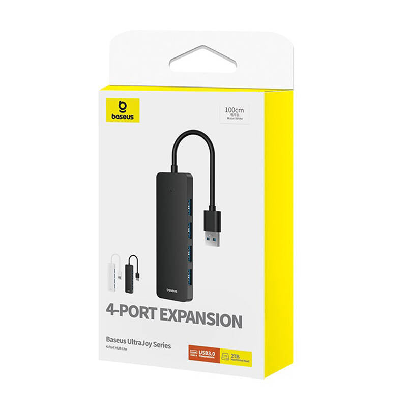 4in1 Hub Baseus UltraJoy Lite USB-A to USB 3.0 1m (white) - Product Image 8