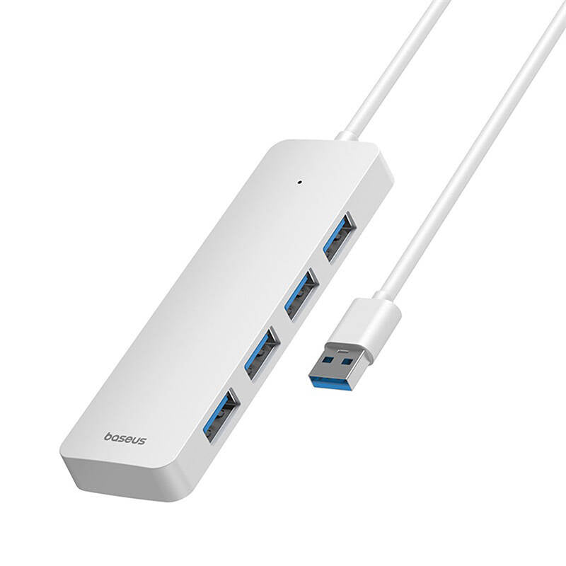 4in1 Hub Baseus UltraJoy Lite USB-A to USB 3.0 1m (white) - Product Image 4
