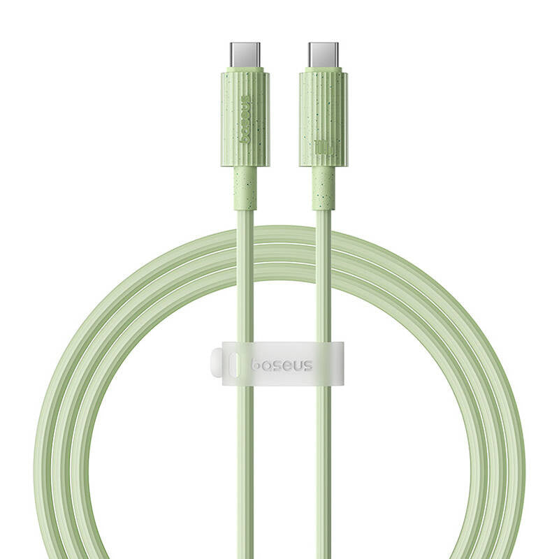 Fast Charging cable Baseus USB-C to USB-C Habitat Series 1m 100W (green) - Product Image 2