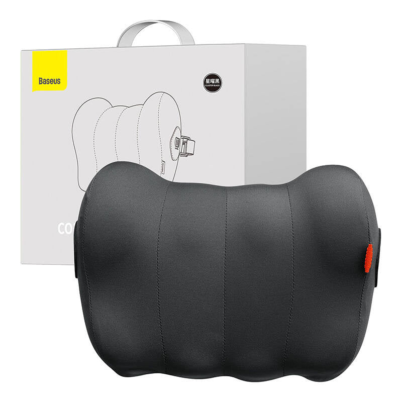 Silk Car Headrest Pillow Baseus ComfortRide Series (black) - Product Image 1