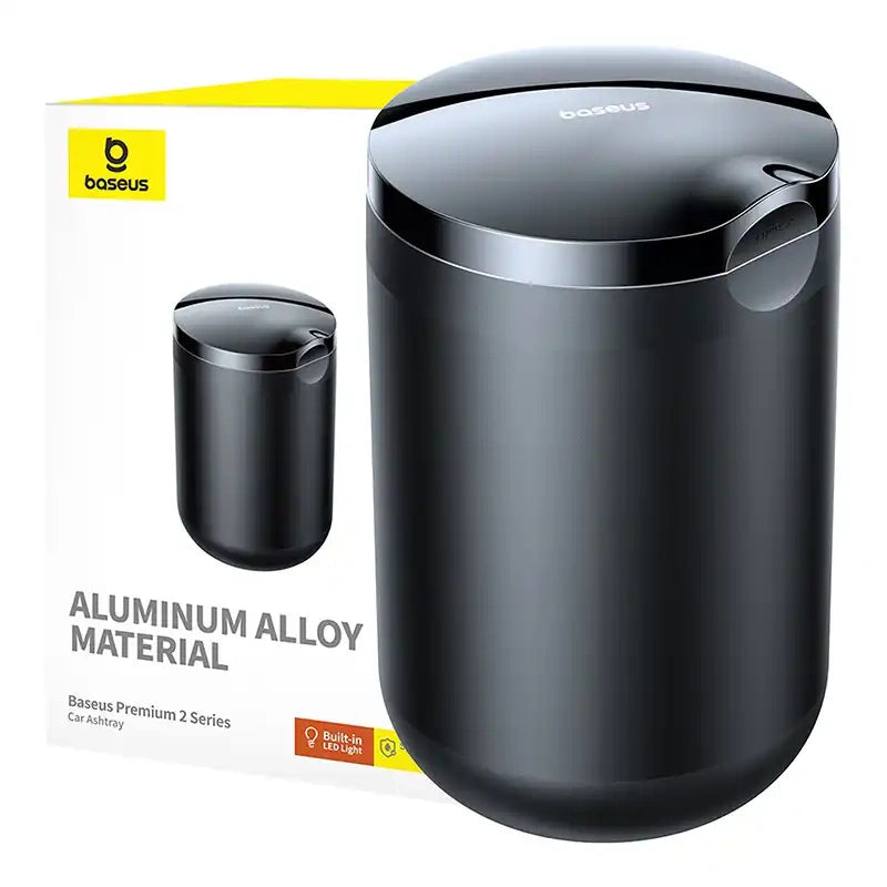 Car Ashtray Baseus Premium 2 (black) - Product Image 1