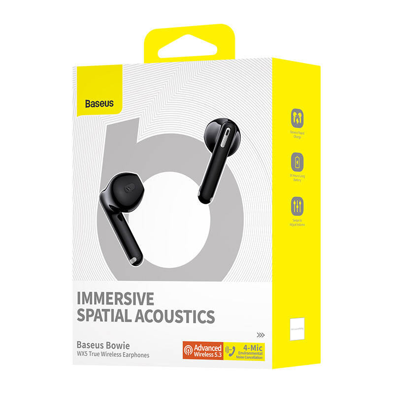Earphones TWS Baseus Bowie WX5 (black) - Product Image 7