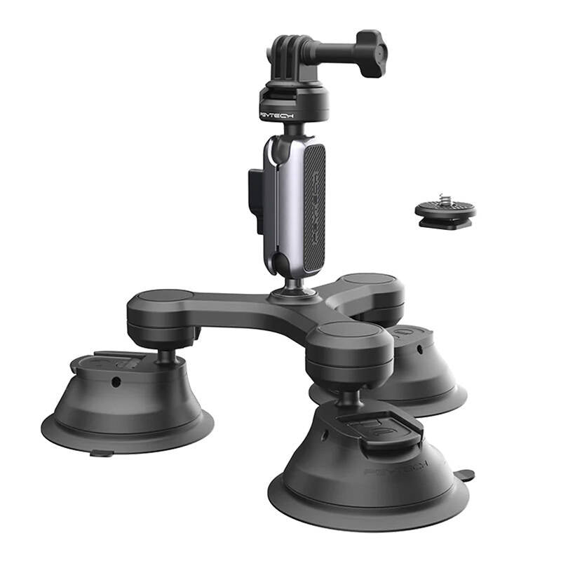 Action camera mount PGYTECH three-arm Suction Cup - Product Image 1