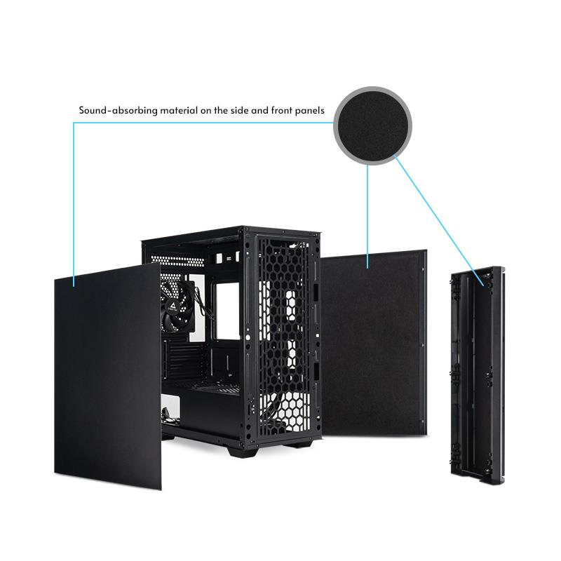 Case CHIEFTEC Pro mini MidiTower MicroATX MiniITX Colour Black AZ-01B-OP
