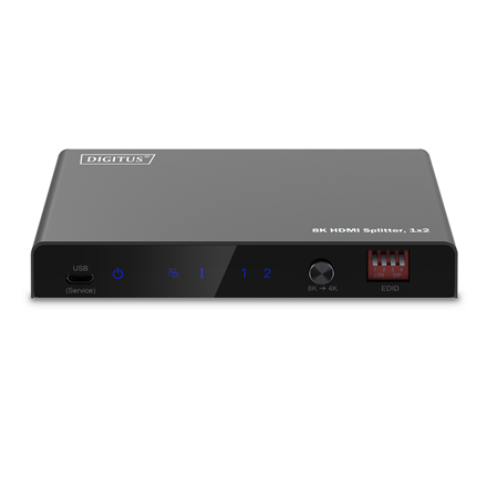 Digitus 8K HDMI Splitter, 1x2 | DS-55339 | Black