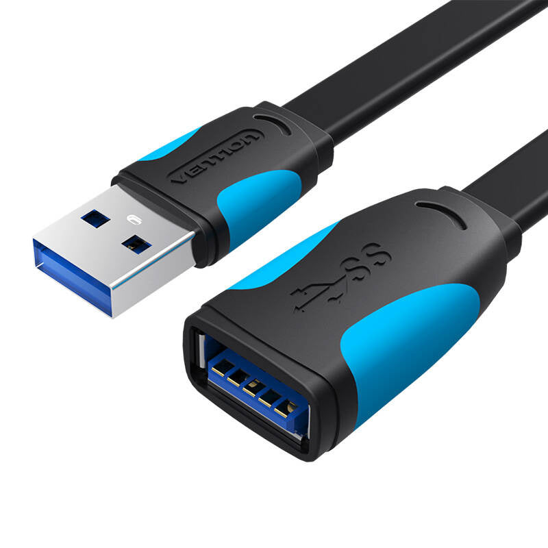 Flacher USB 3.0-Extender Vention VAS-A13-B150 1,5 m Schwarz