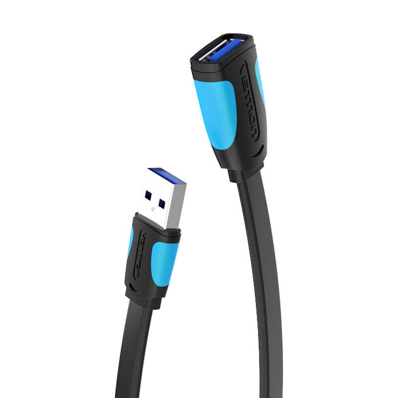 Flacher USB 3.0 Extender Vention VAS-A13-B300 3m Schwarz