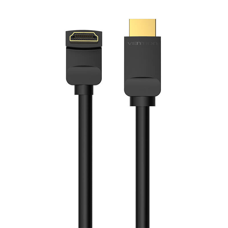 Kabel HDMI 2.0 Vention AAQBH 2m, 270° abgewinkelt, 4K 60Hz (schwarz)