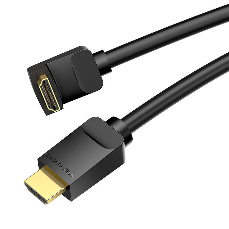 Kabel HDMI 2.0 Vention AAQBH 2m, 270° abgewinkelt, 4K 60Hz (schwarz)