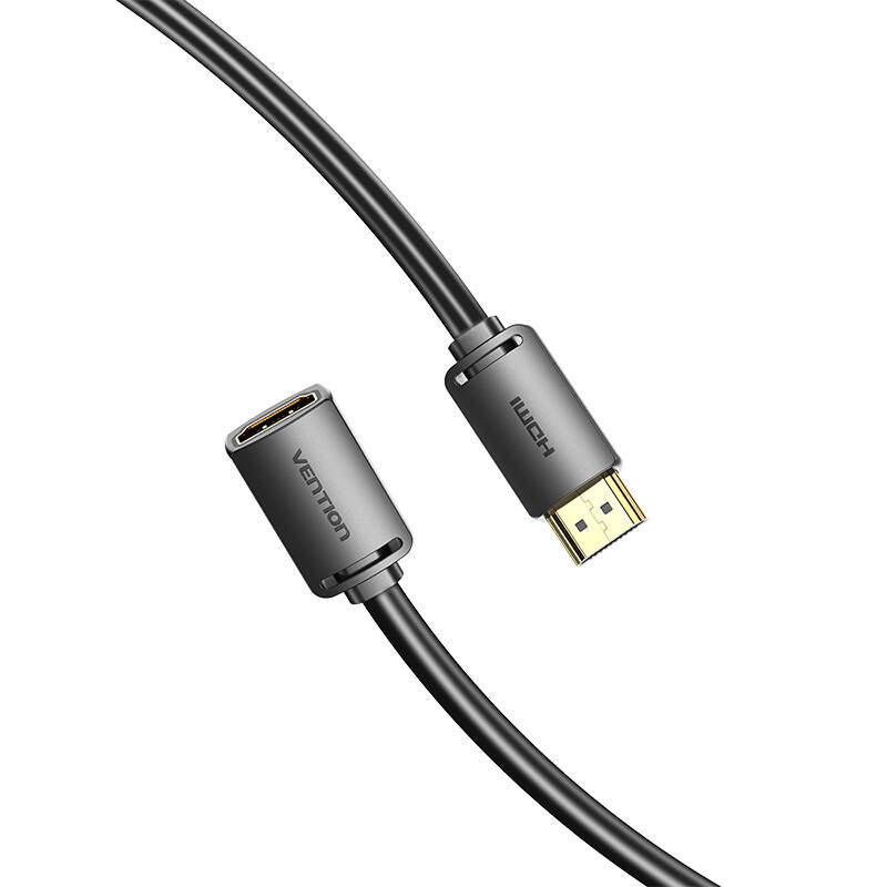 HDMI 2.0 Stecker auf HDMI 2.0 Buchse Verlängerungskabel Vention AHCBH 2m, 4K 60Hz, (Schwarz)