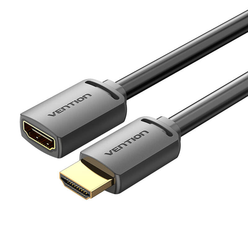 HDMI 2.0 Stecker auf HDMI 2.0 Buchse Verlängerungskabel Vention AHCBH 2m, 4K 60Hz, (Schwarz)