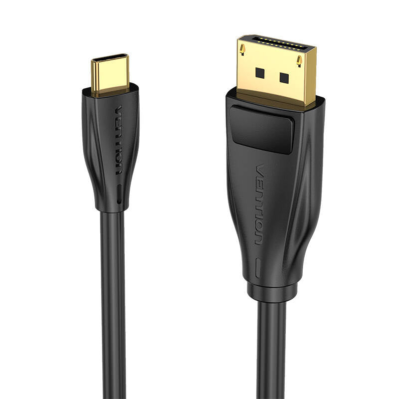 USB-C auf DisplayPort 1.4 Kabel Vention CGYBG, 1,5m, 8K 60Hz/4K 120Hz (schwarz)