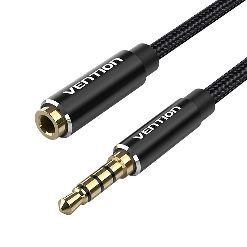 Kabel Audio TRRS 3,5 mm Stecker auf 3,5 mm Buchse Vention BHCBI 3 m Schwarz