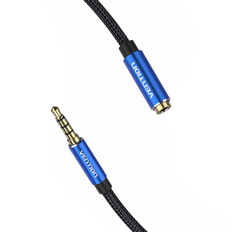 Kabel Audio TRRS 3,5 mm Stecker auf 3,5 mm Buchse Vention BHCLI 3 m Blau