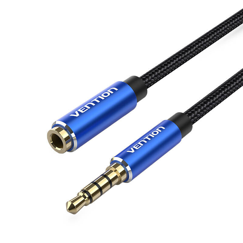 Kabel Audio TRRS 3,5 mm Stecker auf 3,5 mm Buchse Vention BHCLI 3 m Blau