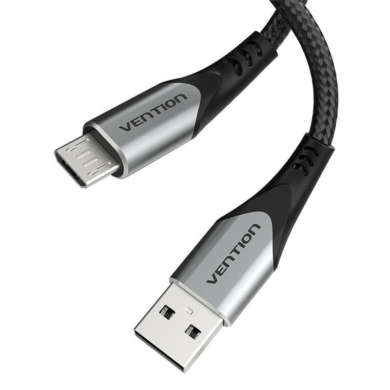 Kabel USB 2.0 A auf Micro USB Vention COAHD 3A 0,5m grau