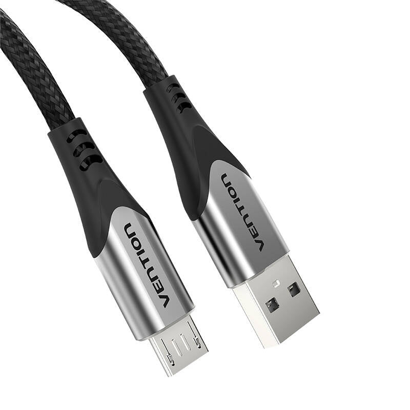 Kabel USB 2.0 A auf Micro USB Vention COAHD 3A 0,5m grau