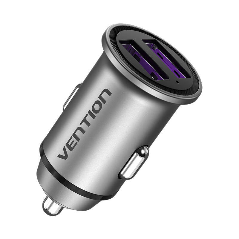 Autoladegerät 2x USB Vention FFEH0 30W Grau