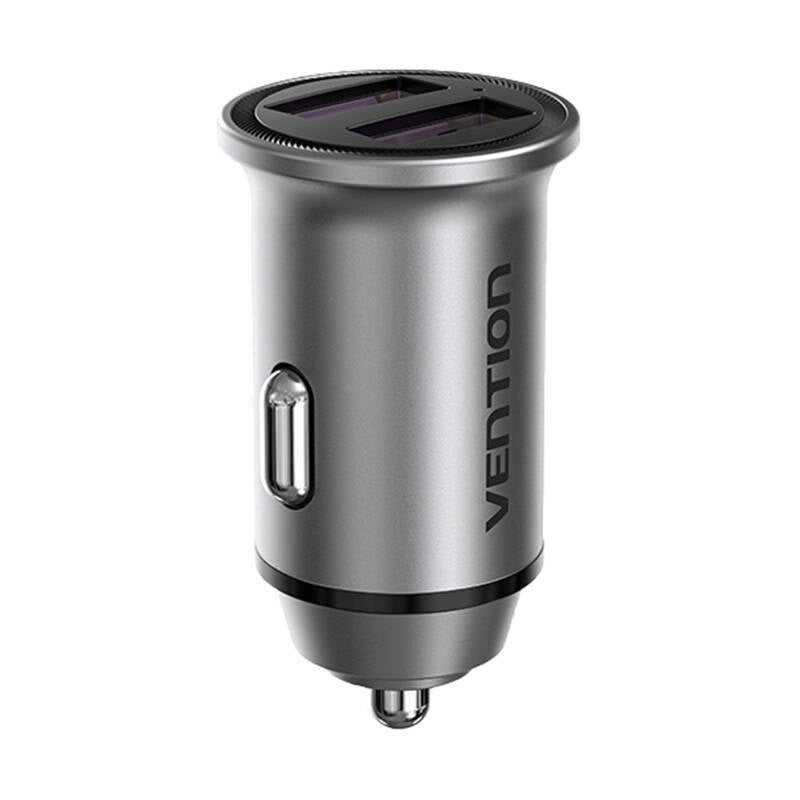 Autoladegerät 2x USB Vention FFEH0 30W Grau