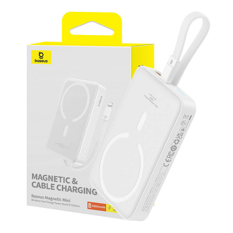 Powerbank Baseus Magnetic Mini 10000mAh, Lightning 20W MagSafe (white) - Product Image 1
