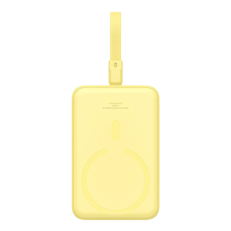 Powerbank Baseus Magnetic Mini 10000mAh, USB-C 20W MagSafe (yellow) - Product Image 2