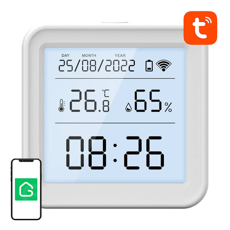 Smart temperature and humidity sensor WiFi Gosund S6 LCD Tuya - Product Image 1