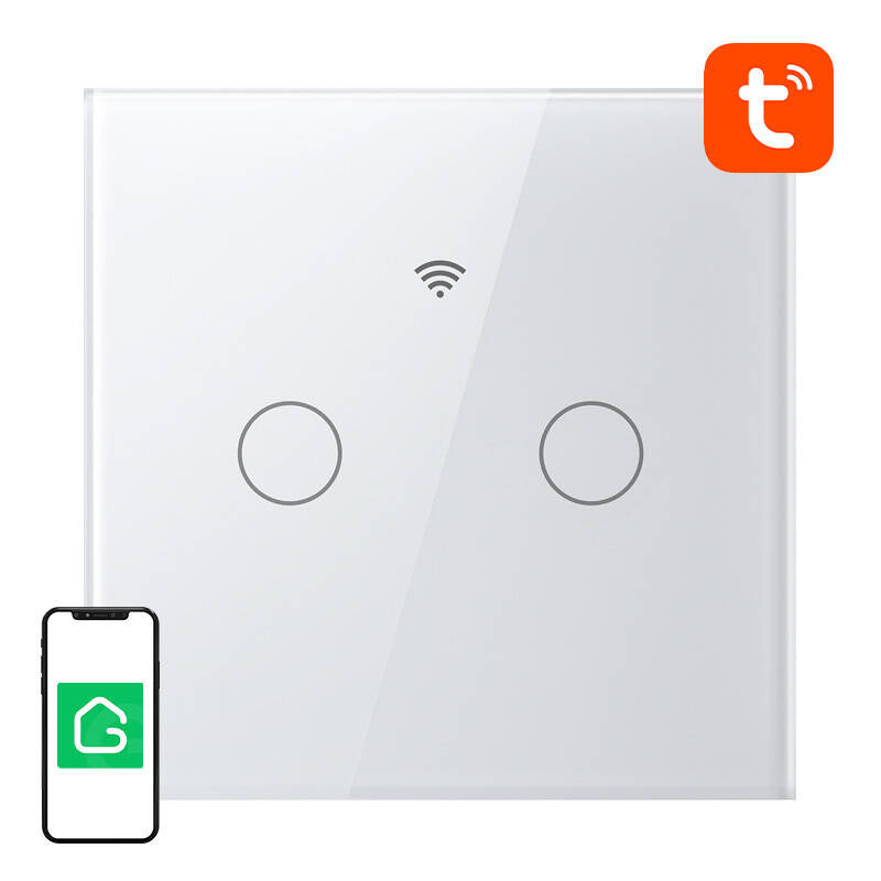 Smart Touch WiFi Light Switch Gosund SLS2 (Optional N, Dual) Tuya - Product Image 2