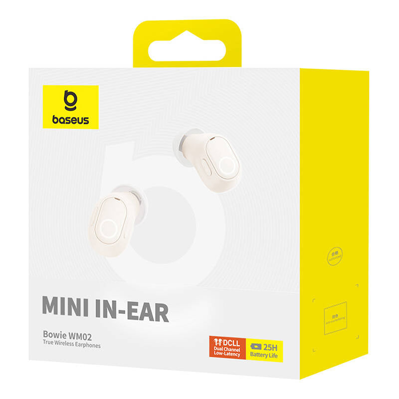 Wireless headphones Baseus Bowie WM02 TWS, Bluetooth 5.0 (white) OS - Product Image 8