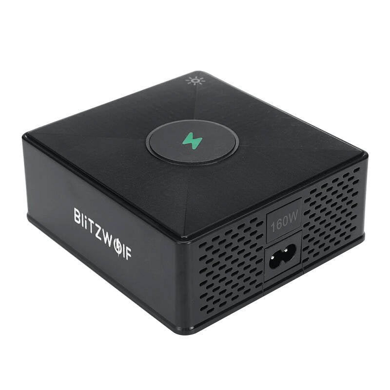 Ladegerät Blitzwolf 868H, 2xUSB-A, 3xUSB Typ-C, 160W (schwarz)