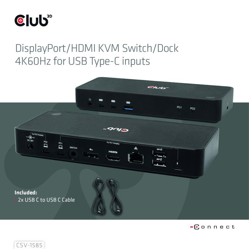 NB ACC DOCKING STATION/USB-C 120W CSV-1585 CLUB3D