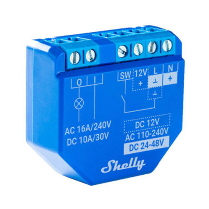 Shelly Plus 1 potentialfreies Relais, WiFi/Bluetooth