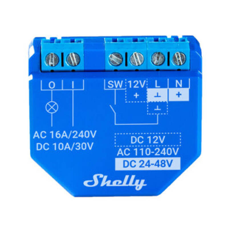 Shelly Plus 1 potentialfreies Relais, WiFi/Bluetooth