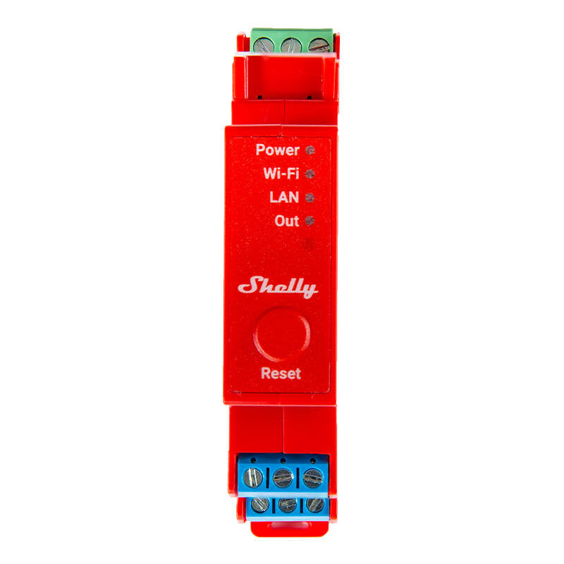 Shelly Pro 1PM DIN Rail Switch with Power measurement, 1 channel, WiFi/LAN - Product Image 1