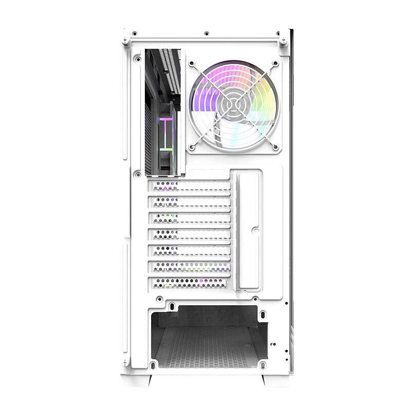 Computergehäuse Darkflash DS900 (weiß) + 7 ARGB-Lüfter