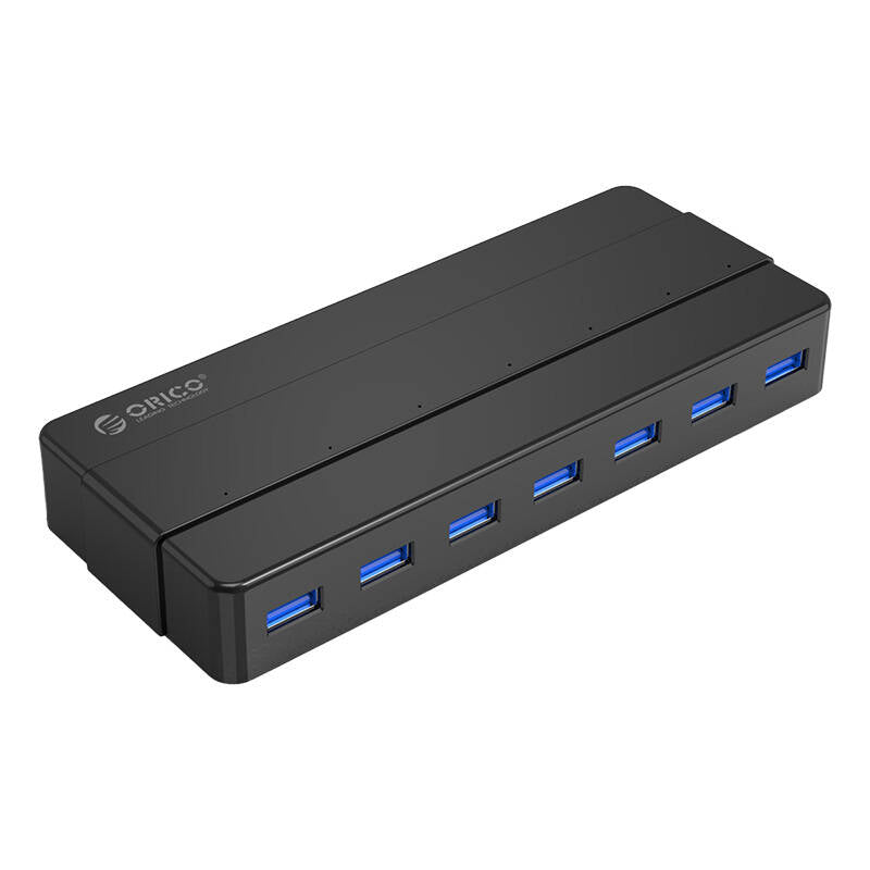 Orico Hub 7xUSB 3.0 (black) - Image 1