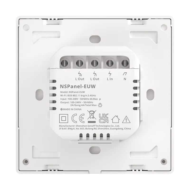 Smart Scene Wandschalter WiFi Sonoff NSPanel (weiß)