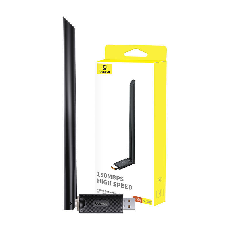 Baseus FastJoy adapter Wi-Fi with antenna, 150Mbps (black) - Product Image 9