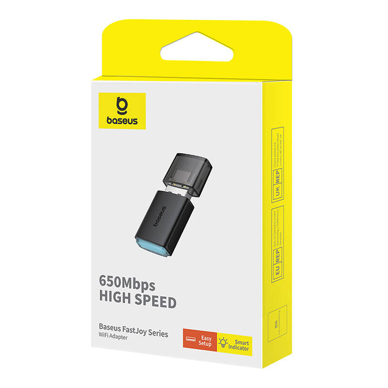 Adapter WiFi Baseus FastJoy 650Mbps (czarny) - Product Image 5