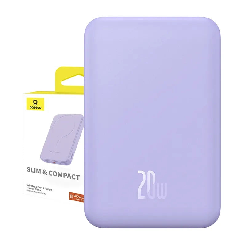 Magnetic Mini Powerbank Baseus 5000mAh 20W (purple) - Product Image 2