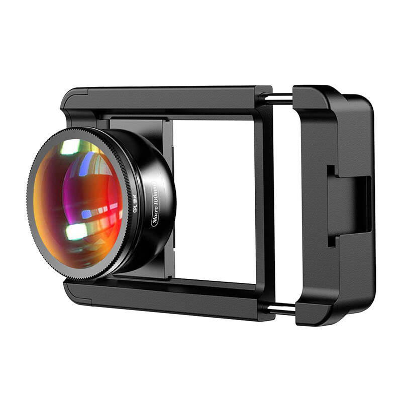 Mobile lens APEXEL APL-HB100CPL100mm macro with CPL (black) - Product Image 1