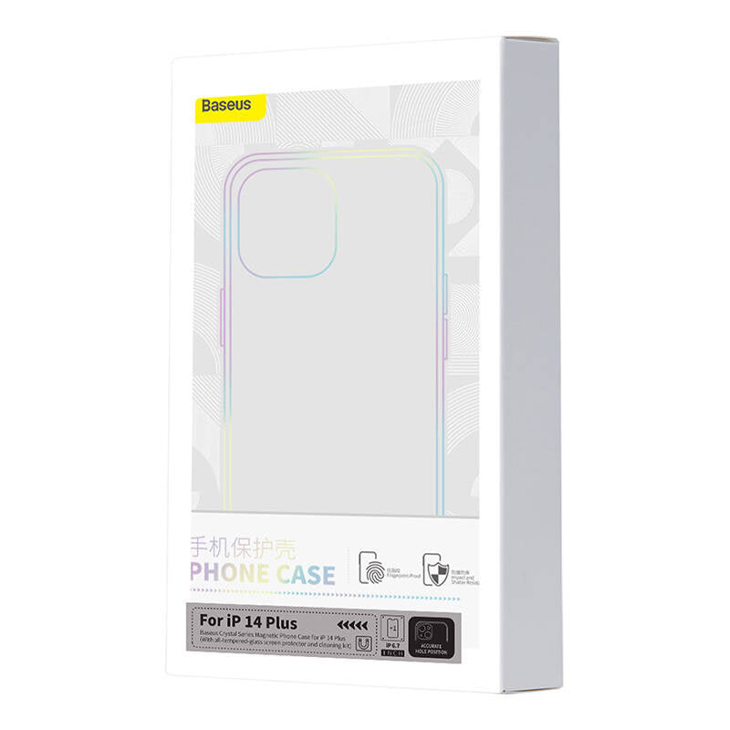 Baseus Crystal Series Magnetic Case for iPhone 14 Plus + tempered glass - Product Image 7