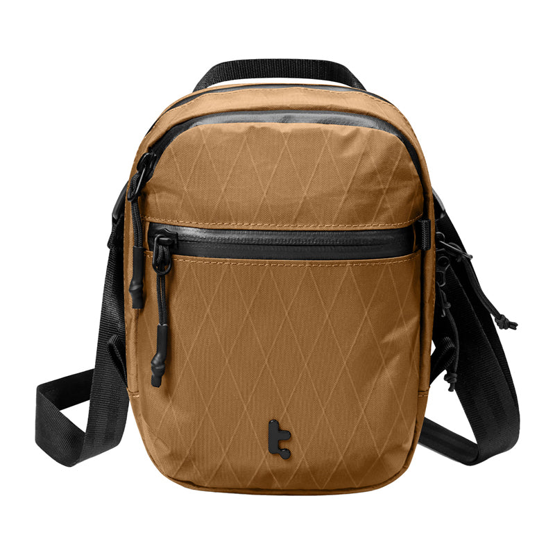 TOMTOC Aviator-T37 travel bag with shoulder strap X-Pac 1.3L (brown) - Image 2