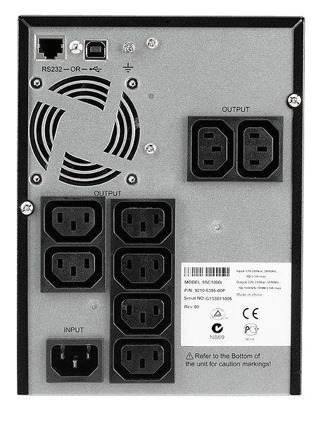 UPS EATON 700 Watts 1000 VA Wave form type Sinewave LineInteractive Desktop/pedestal 5SC1000I