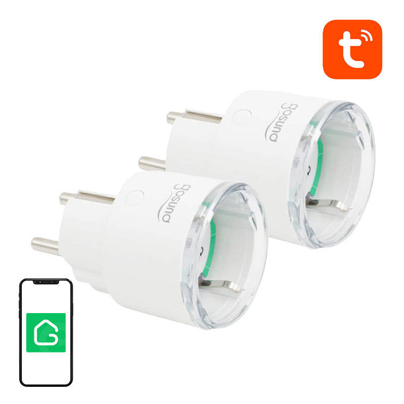 Smart plug WiFi Gosund SP111 3680W 16A, Tuya 2-pack - Product Image 1