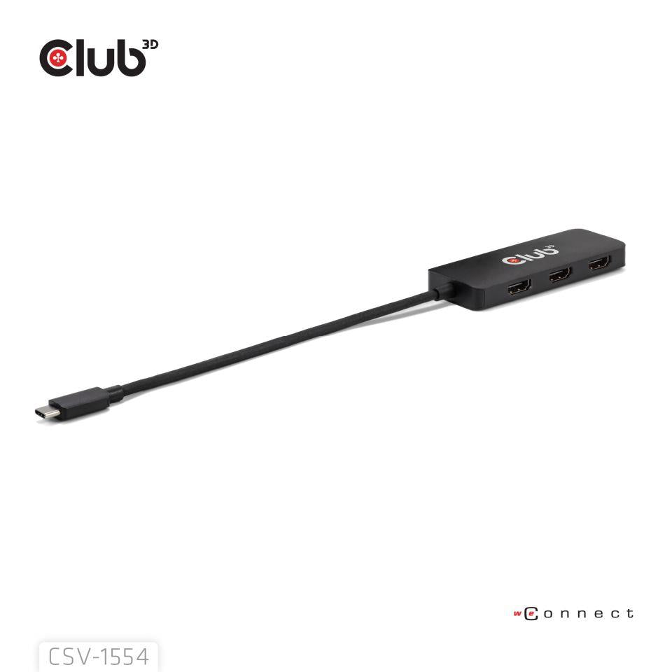 I/O HUB USB-C HDMI TRIPLE/CSV-1554 CLUB3D