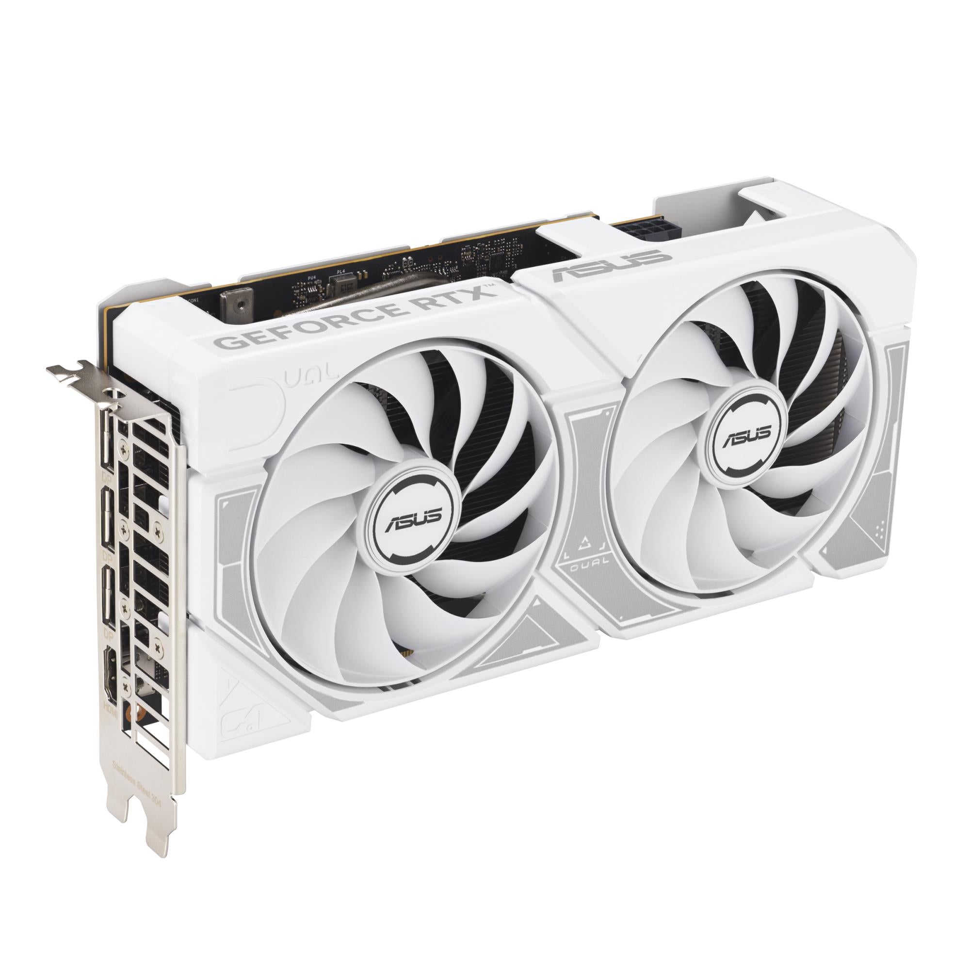 Graphics Card ASUS NVIDIA GeForce RTX 5060 8 GB GDDR7 128 bit PCIE 5.0 16x Dual Slot Fansink DUAL-RTX5060-O8G-WHITE
