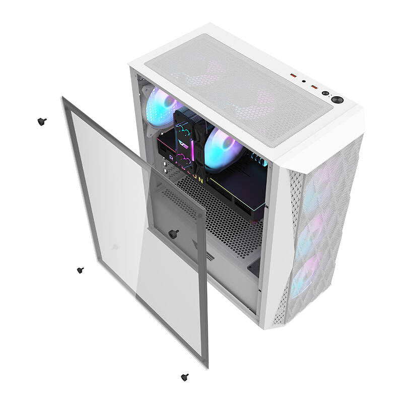 Computergehäuse Darkflash DK352 Mesh (weiß)