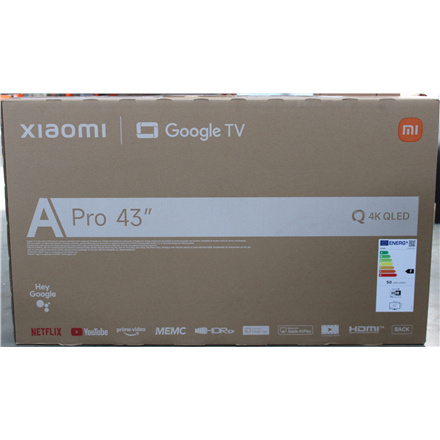 SALE OUT. Xiaomi QLED TV A Pro 2026 43" | SALE OUT. | Xiaomi QLED TV A Pro 2026 | 43 | Smart TV | Google TV | UHD | Dark