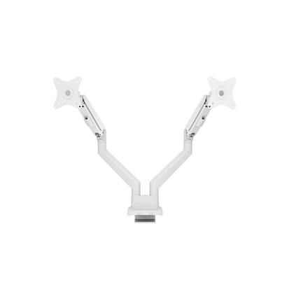 Arozzi Desk Mount | Neo Duo - Gas Spring Monitor Arm AZ-ALZARE-NEO-DUO-WT | Tilt, Swivel, Rotation | Maximum weight (cap