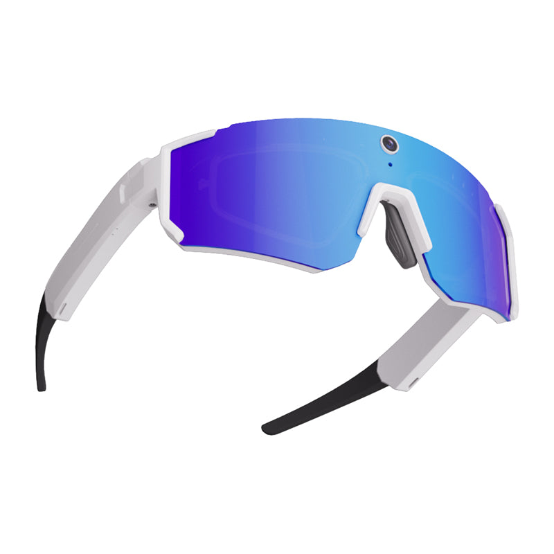 Colmi V06 AI White Sports Sunglasses (with blue lenses) - Image 4